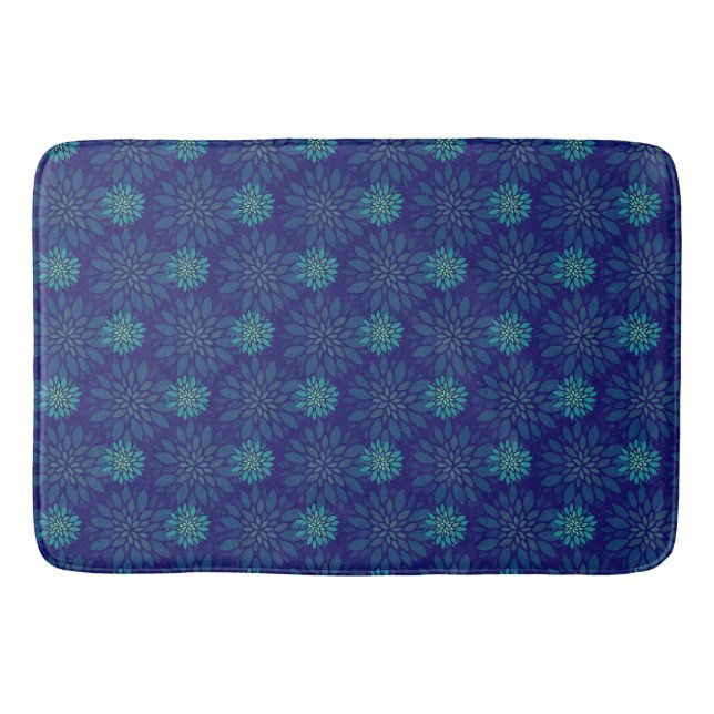 Blumenmuster Bath Mat Badematte (Vorderseite)
