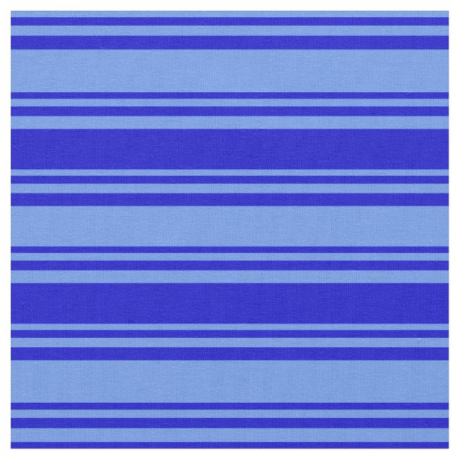 Blumenmuster Blau und Blau Muster Stoff (Nahaufnahme)
