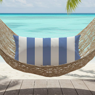 Blumenmuster Blau und Weiß Markisenstreifen Kissen Für Draußen