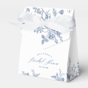 Blumenmuster - Blaues Brautparty Geschenkschachtel