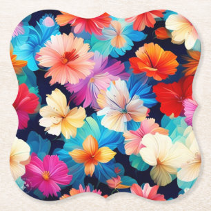 Blumenmuster-Blume-37566 Untersetzer