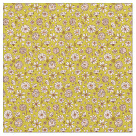 Blumenmuster-Blume gelb Hintergrund Stoff