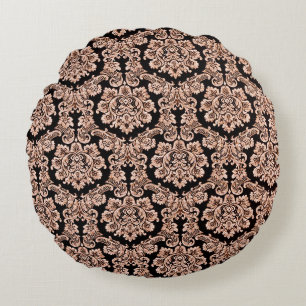 Blumenmuster. Blume mit nahtlosem Hintergrund Rundes Kissen