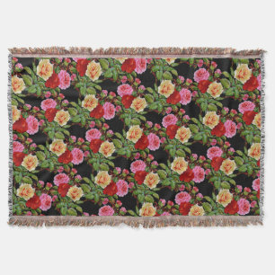 Blumenmuster-Blume Rose Rosa Rosa Gelb Grün Decke