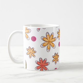 Blumenmuster Blumen florales Design botanisch Blum Kaffeetasse