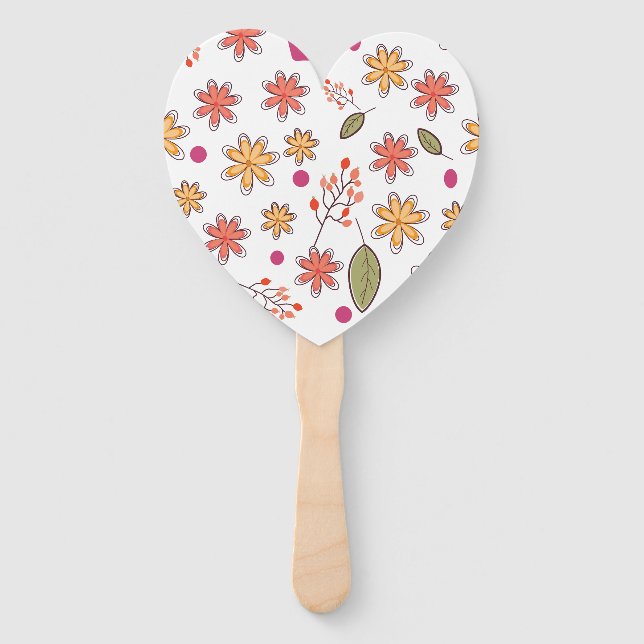 Blumenmuster Blumen florales Design botanisch flo Fächer (Vorderseite)