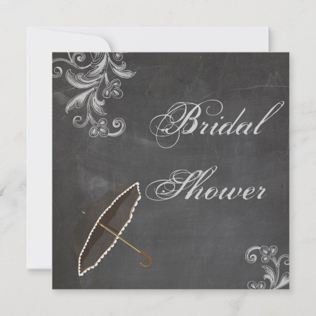 Blumenmuster-Brautparty Einladung (Vorderseite)