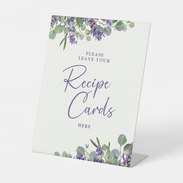 Blumenmuster Brautparty Verlasse hier Ihr Rezept Sockelschild (Vorderseite)