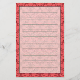 Blumenmuster Briefpapier