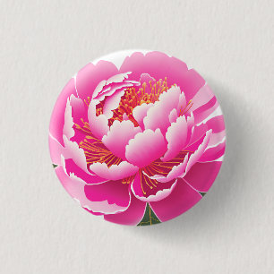 Blumenmuster Button
