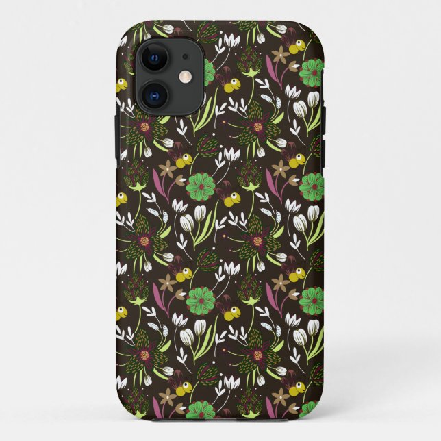 Blumenmuster Case-Mate iPhone Hülle (Rückseite)
