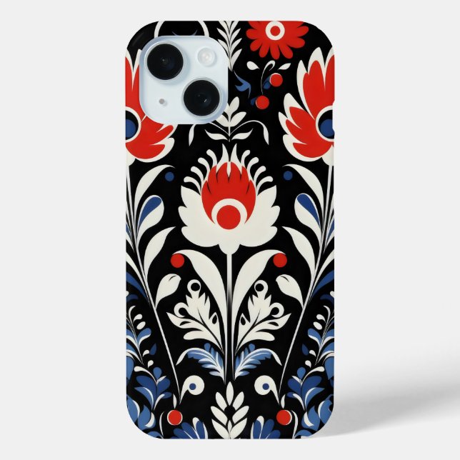Blumenmuster Case-Mate iPhone Hülle (Rückseite)