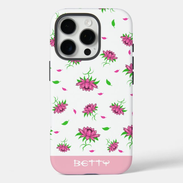 Blumenmuster Case-Mate iPhone Hülle (Rückseite)