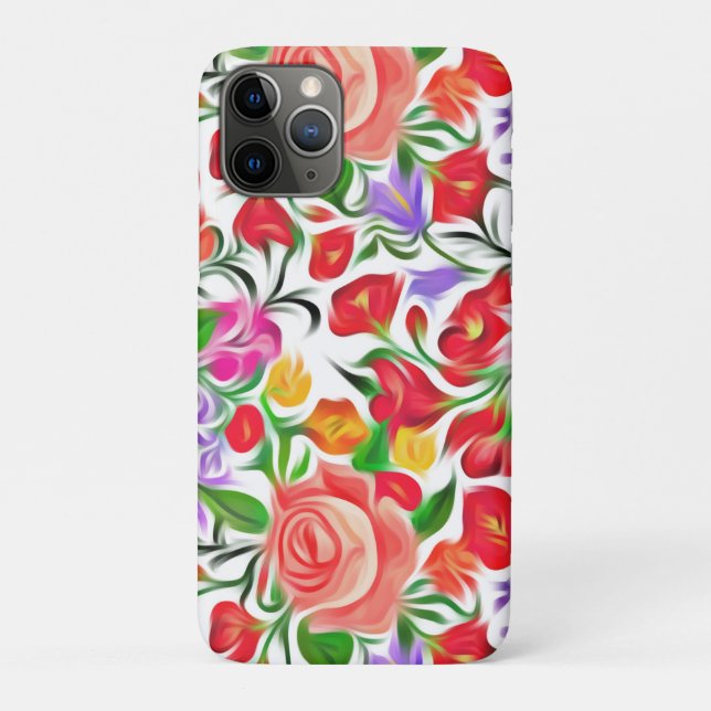 Blumenmuster Case-Mate iPhone Hülle (Rückseite)