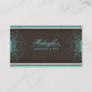 Blumenmuster-Damast-elegantes modernes nobles Visitenkarte