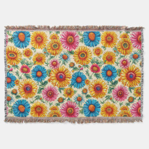 Blumenmuster Decke