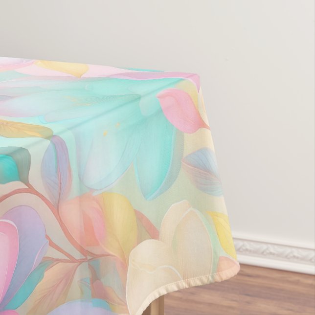 Blumenmuster der Pastelfeder 04 Tischdecke (Beispiel)