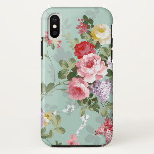 Blumenmuster der Vintagen eleganten rosaroten Case-Mate iPhone Hülle