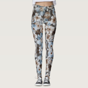 Blumenmuster der Wasserfarbe Leggings