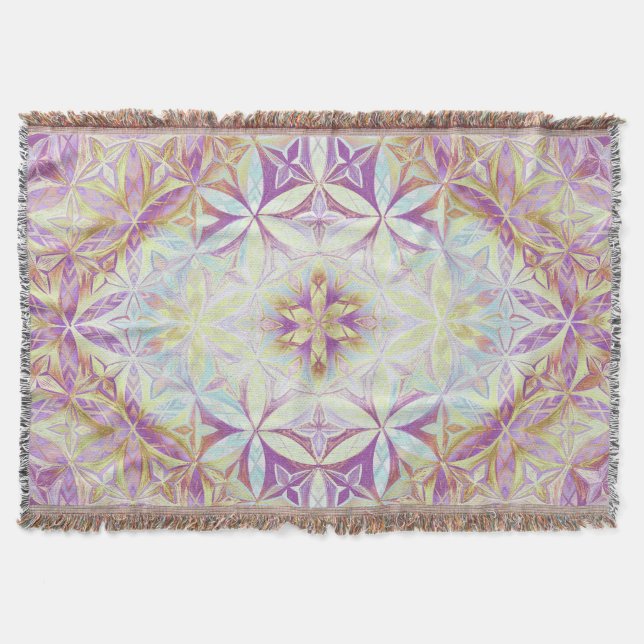 Blumenmuster des Lebens Decke (Vorderseite)