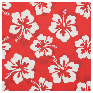 Blumenmuster des tropischen hawaiianischen Hibisku Stoff