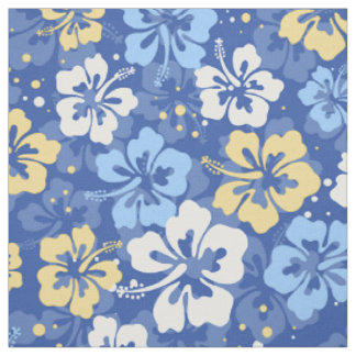 Blumenmuster des tropischen hawaiianischen Hibisku Stoff