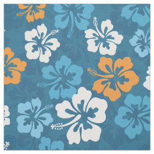 Blumenmuster des tropischen hawaiianischen Hibisku Stoff