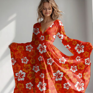 Blumenmuster des tropischen hawaiianischen Hibisku Stoff