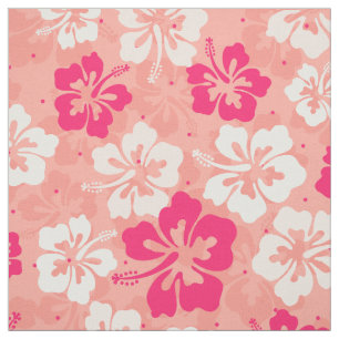 Blumenmuster des tropischen hawaiianischen Hibisku Stoff