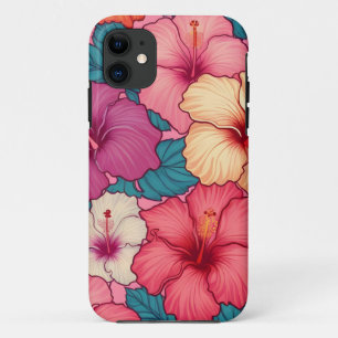 Blumenmuster des tropischen Hibiskus Case-Mate iPhone Hülle