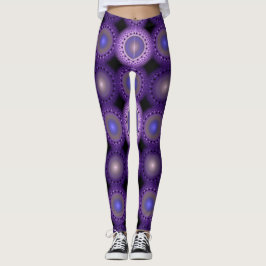 Blumenmuster des Weihnachtsgebirges Fraktal Leggings