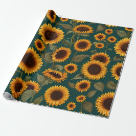 Blumenmuster-Design Geschenkpapier