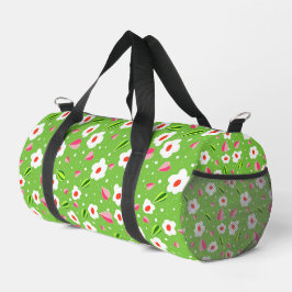 Blumenmuster Duffle Bag