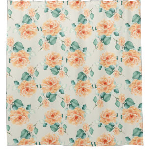Blumenmuster Duschvorhang