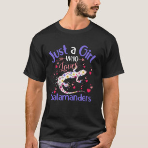 Blumenmuster Echsen Mädchen Frauen Ein Mädchen Das T-Shirt