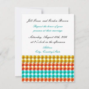 Blumenmuster Einladung