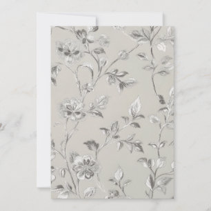 Blumenmuster Einladung