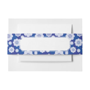 Blumenmuster Einladungsbanderole