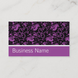 Blumenmuster-eleganter Friseur-Stylist-Salon Visitenkarte