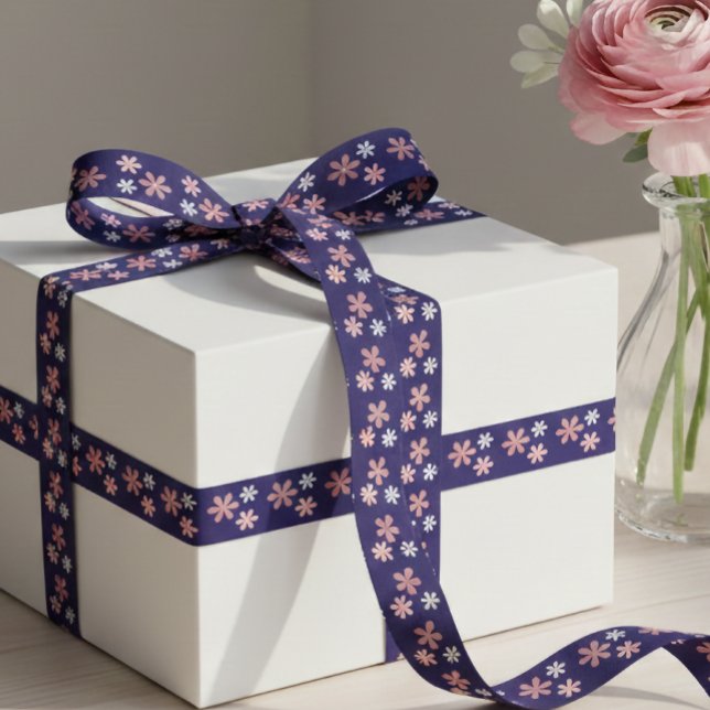 Blumenmuster Elegantes Dekoratives Geschenkverpack Satinband (Von Creator hochgeladen)