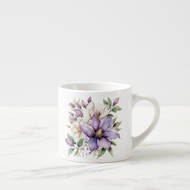Blumenmuster  espressotasse (Rechts)