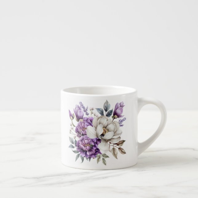 Blumenmuster  espressotasse (Rechts)