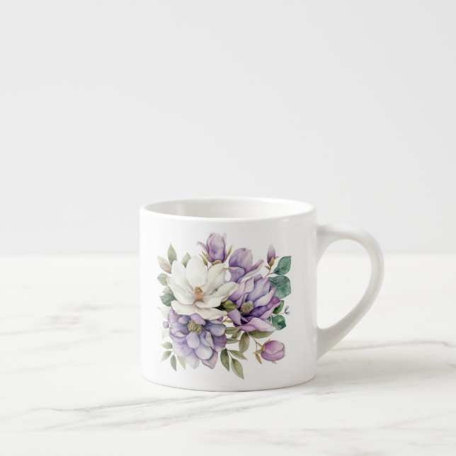 Blumenmuster  espressotasse (Rechts)
