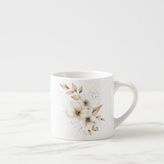 Blumenmuster  espressotasse (Rechts)