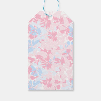 Blumenmuster-Etikettendesign Geschenkanhänger