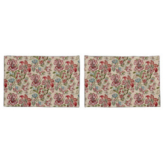 Blumenmuster Farbige trendige Blume Rosa Grün Kissenbezug