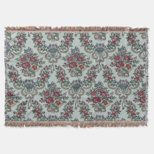 Blumenmuster Farbige trendige Blume und Blätter Decke