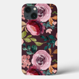 Blumenmuster Fashion Wasserfarbe farbig Case-Mate iPhone Hülle