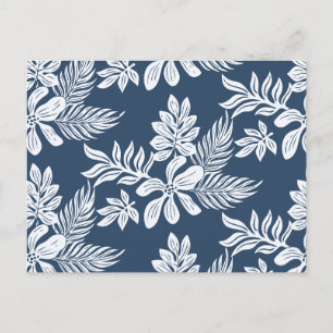 Blumenmuster Feiertagspostkarte