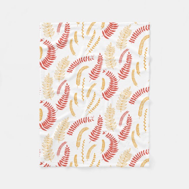 Blumenmuster Fleecedecke (Vorderseite)